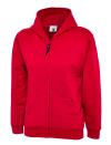 UC506 Children's Classic Full Zip Hooded Sweatshirt Red colour image